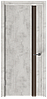 Межкомнатная дверь с покрытием экошпон Next 521 ДЧ стекло черное лакобель, фото 3