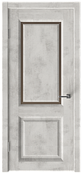 Межкомнатная дверь с покрытием экошпон Next 605 ДЧ стекло бронза