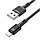 USB кабель Hoco X83 Victory Lightning, длина 1 метр (Черный), фото 3