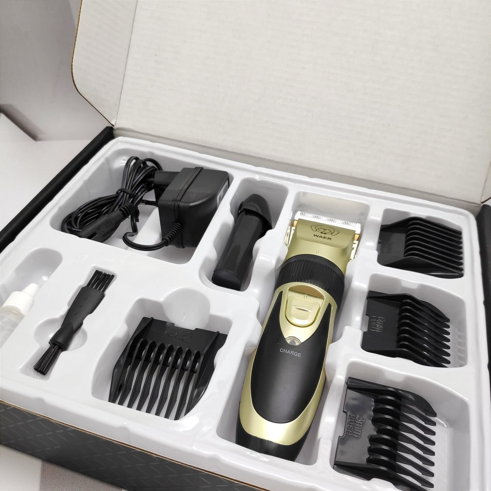 Профессиональная машинка для стрижки собак и кошек Waer professional pet clipper WA-7888 (4 насадки) - фото 4 - id-p193896230