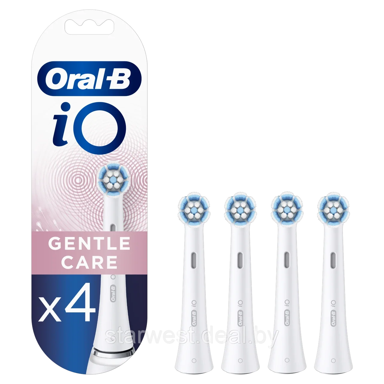 Oral-B Braun iO Series Gentle Care 4 шт. Насадки для электрических зубных щеток - фото 1 - id-p193897370