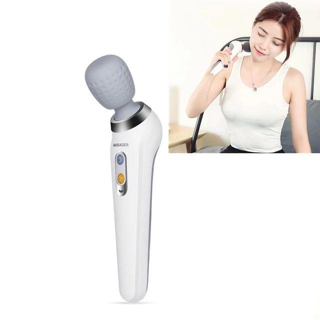 Портативный вибромассажер для шеи и тела Smart wireless handy massager ST 806 (5 режимов работы) - фото 6 - id-p193898241