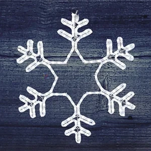 Световой мотив "Снежинка" Белый мерцающая - фото 1 - id-p193898249