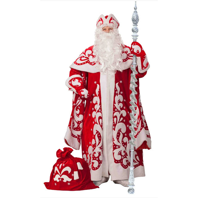 Карнавальный костюм для взрослых Дед Мороз Премиум 22-42 / Батик - фото 2 - id-p193898273