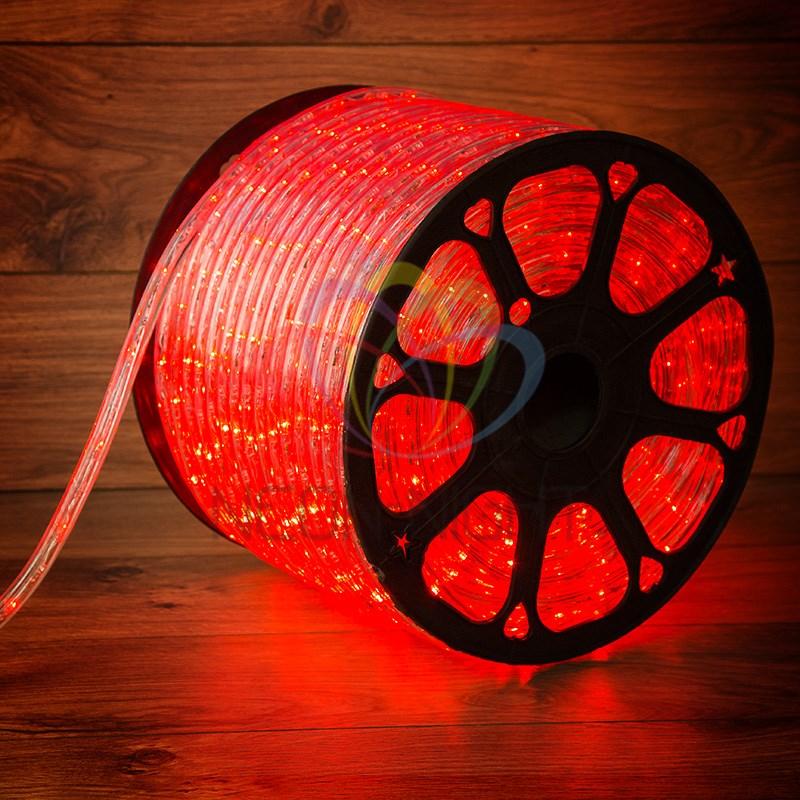 Дюралайт LED, постоянное свечение (2W) - красный, 30 LED/м, бухта 100м