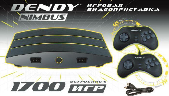 Детская игровая приставка к телевизору DENDY Nimbus 1700 игр для детей 8 бит - фото 1 - id-p193905162