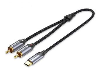 Аксессуар Vention USB-C/M - 2xRCA/M 1.5m BGUHG