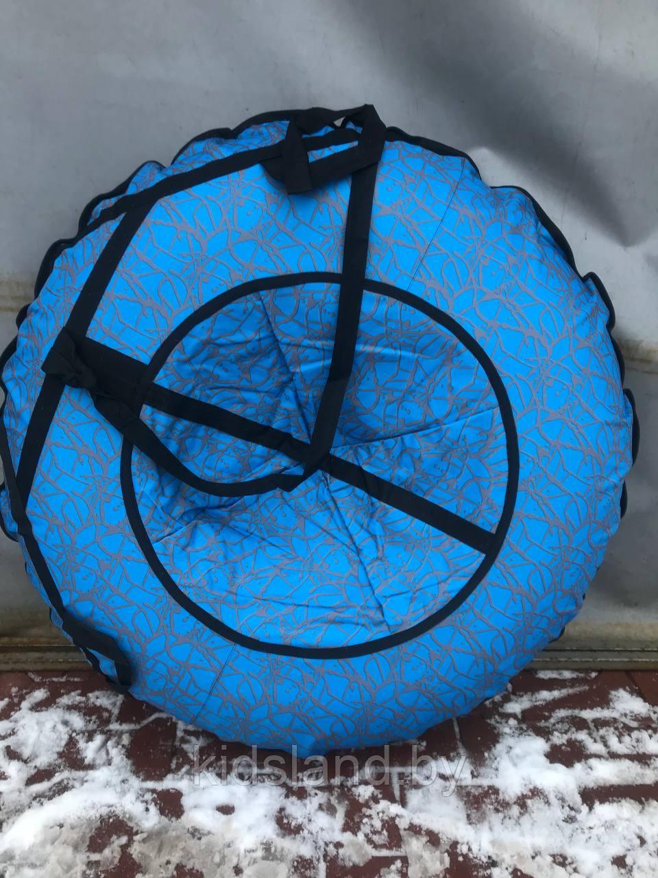 Тюбинг (ватрушка, надувные санки),диаметр 100 см "Голубой"