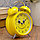Часы будильник Желтый Смайлик, D-6 см, фото 2