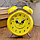 Часы будильник Желтый Смайлик, D-6 см, фото 3