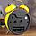 Часы будильник Желтый Смайлик, D-6 см, фото 4
