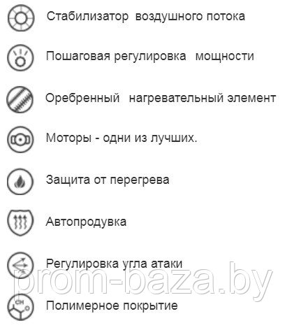 Тепловая пушка электрическая ЭК-12П, тепловентилятор, электрокалорифер, 12кВт, 380 В - фото 2 - id-p5133406