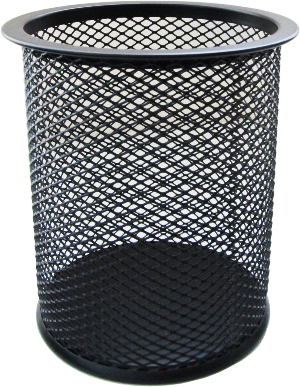 Стакан для канцелярских принадлежностей металлический круглый FORPUS, черный, арт.FO30541 - фото 1 - id-p193918668