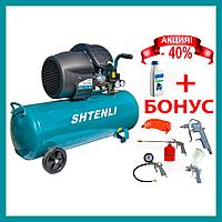 Компрессор Shtenli 70-2 pro (70 л. 2,2 кВт. 2 цилиндра)