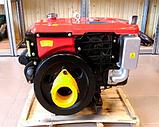 Дизельный двигатель R180NDL (Аналог HONDA) 10.5 л.с вал 25 мм под крепление для минитракторов с электростартом, фото 3