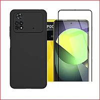 Чехол-накладка + защитное стекло для Xiaomi Poco X4 pro 5g