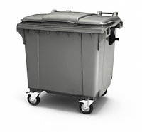 Контейнер мусорный передвижной 1100 л с крышкой (Серый)