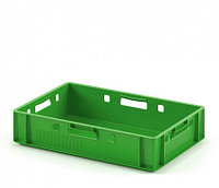 Ящик пластиковый Е1 600х400х120 мм (Зеленый)