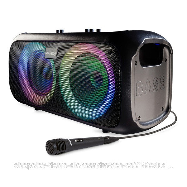 Портативная акустическая система 2.0 Smartbuy PROPHET, 32Вт, BT, MIC, MP3, FM, пульт ДУ, черная SBS-5230