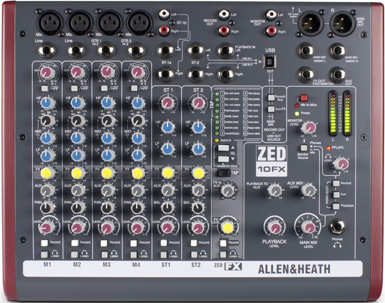 Микшерный пульт Allen & Heath ZED-10FX