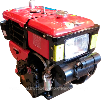 Дизельный двигатель R180NDL (Аналог HONDA) 10.5 л.с. вал 25 мм под крепление для минитракторов - фото 1 - id-p193922366