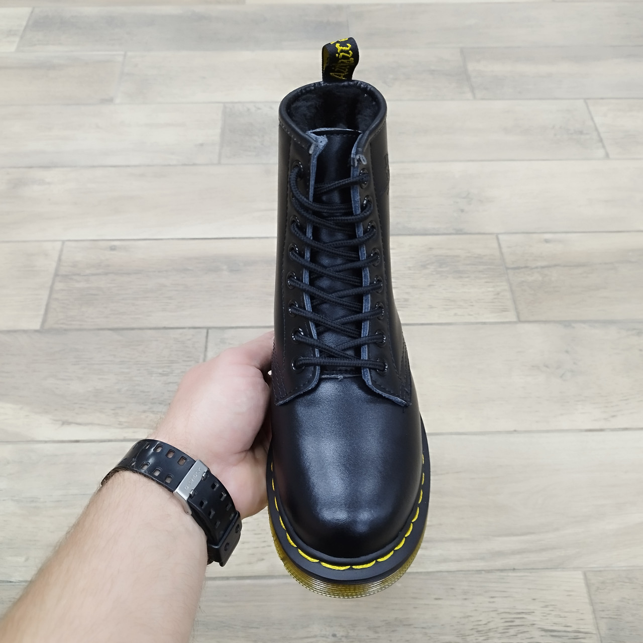 Ботинки Dr. Martens 1460 Black с мехом - фото 9 - id-p108795392