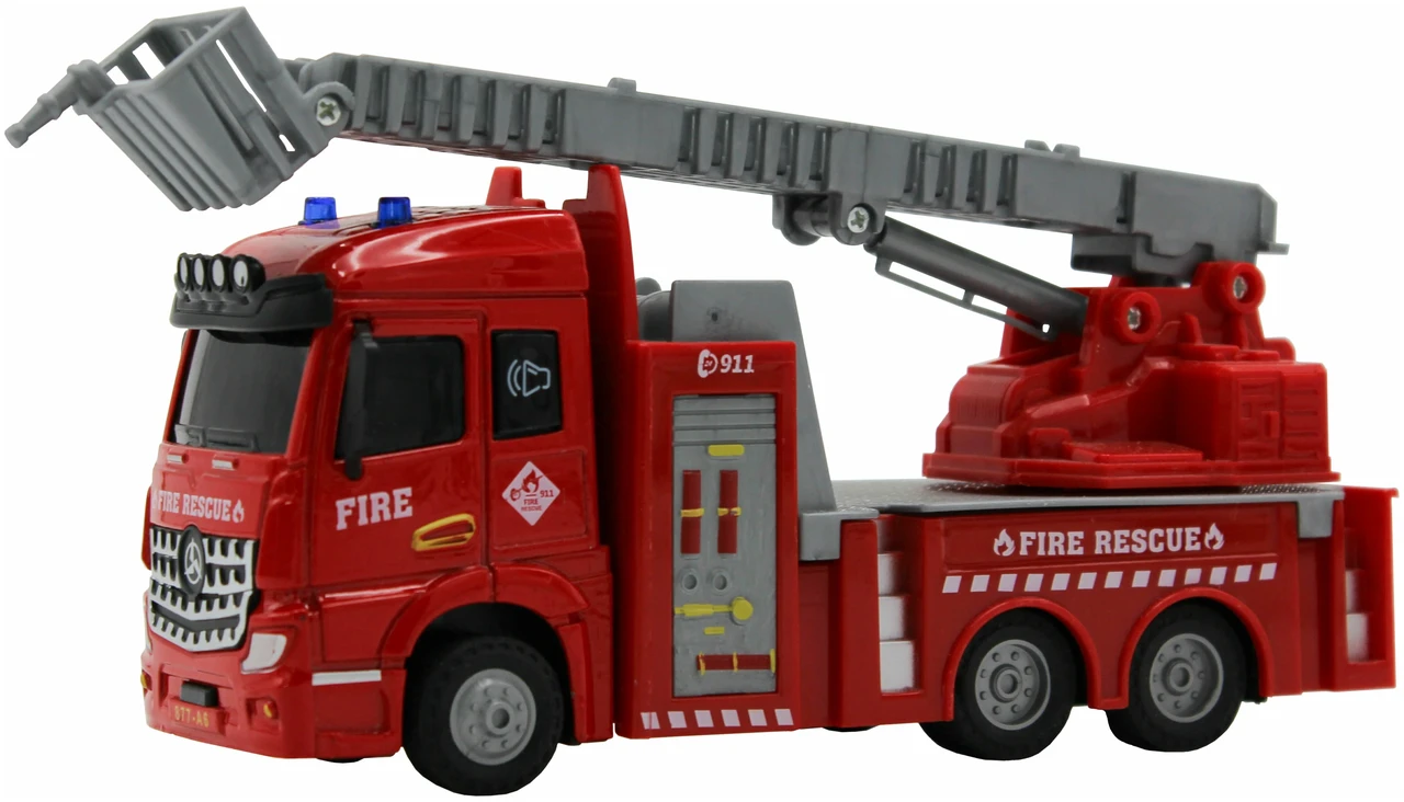 Пожарная машина с выдвижной лестницей 1:43 Funky toys FT61079 - фото 5 - id-p193924097
