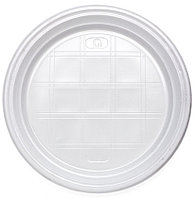 Тарелки одноразовые столовые «Мистерия» диаметр 20,5 см, 100 шт., белые