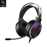 Гарнитура Glint Thunder G12 с микрофоном и светодиодной RGB-подсветкой USB, фото 2