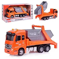 Мусоровоз кабина die-cast инерционный механизм 1:43 Funky toys FT61083