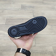 Кроссовки Nike Air Force 1 Mid Black зимние с мехом, фото 5