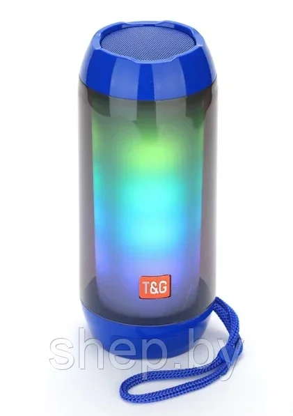 Беспроводная портативная колонка T&G TG-643 с Bluetooth Цвет : синий, черный, красный, голубой, серый,зеленый - фото 5 - id-p193925654