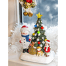 Фигурка декоративная «Лючия» Снеговик у елки, RB-213, 23 см - фото 4 - id-p193927099