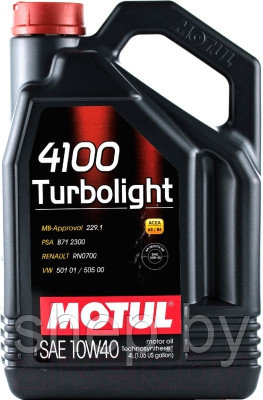 Моторное масло Motul 4100 Turbolight 10W40 4L - фото 1 - id-p193927076