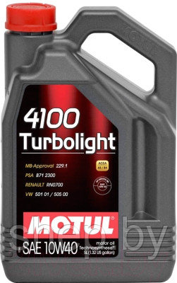 Моторное масло Motul 4100 Turbolight 10W40  5L