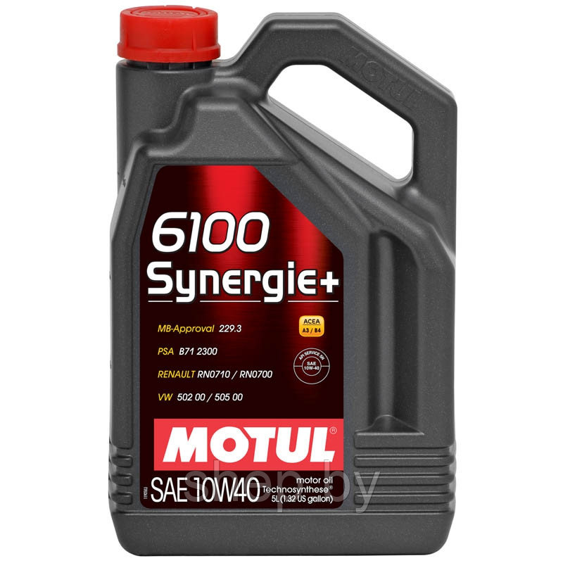 Моторное масло Motul 6100 Synergie+ 10W40 5L - фото 1 - id-p193927504