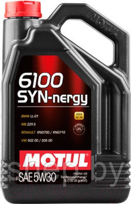 Моторное масло Motul 6100 SYN-NERGY 5W30 5L - фото 1 - id-p193927787