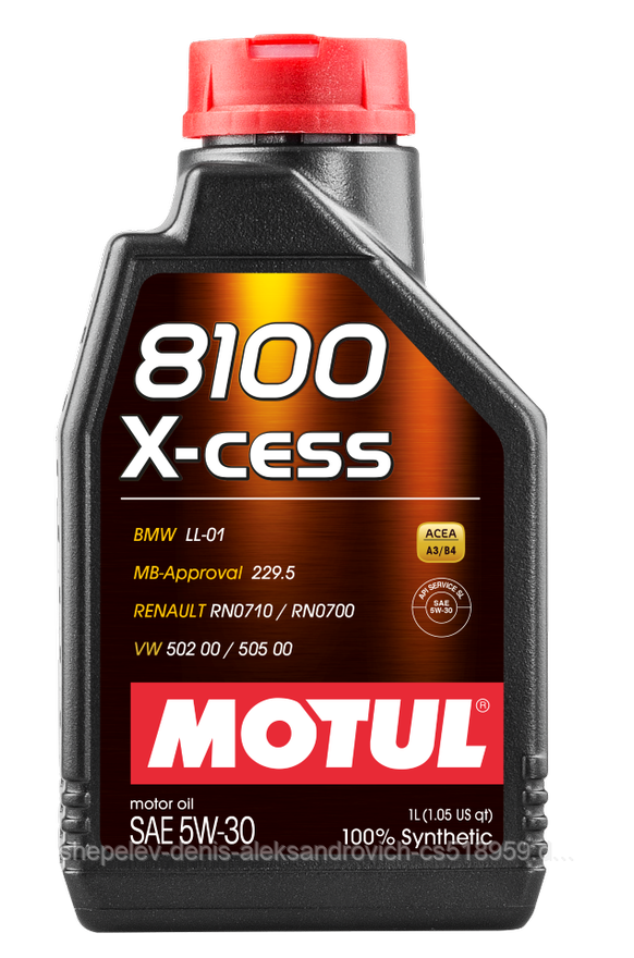 Моторное масло Motul 8100 X-cess 5W30 1L