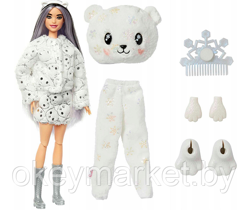 Кукла Barbie Cutie Reveal Белый мишка HJL64, фото 3