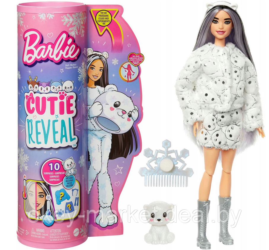 Кукла Barbie Cutie Reveal Белый мишка HJL64 - фото 2 - id-p193929009