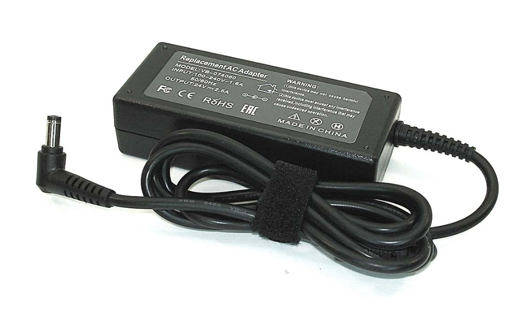 Зарядка (блок питания) для монитора LCD 24V 2.5A 60W, штекер (5.5х2.5мм) - фото 1 - id-p193929076