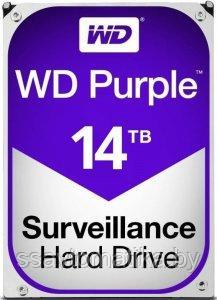 Western Digital HDD 14000 GB (14 TB) SATA-III Purple (WD140PURZ) - фото 1 - id-p193930259