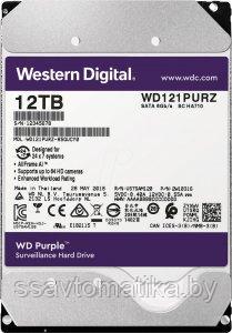 Western Digital HDD 12000 GB (12 TB) SATA-III Purple (WD121PURZ) - фото 1 - id-p193930264