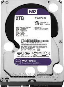 Western Digital HDD 2000 GB (2 TB) SATA-III Purple (WD20PURZ) - фото 1 - id-p193930269