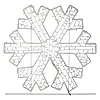Световой мотив "Снежинка 2D" 125*120 cм белая, фото 2