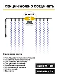 Новогодняя гирлянда штора "Дождик" 1.5х 1.5 м, фото 7