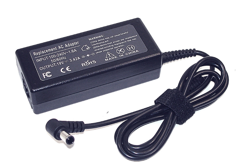 Зарядка (блок питания) для телевизора LCD 19V 3.42A 65W, штекер (6.5х4 ...