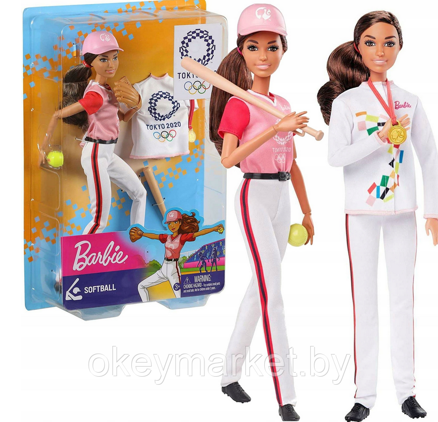 Кукла Barbie Олимпийская спортсменка Бейсболистка GJL77, фото 2