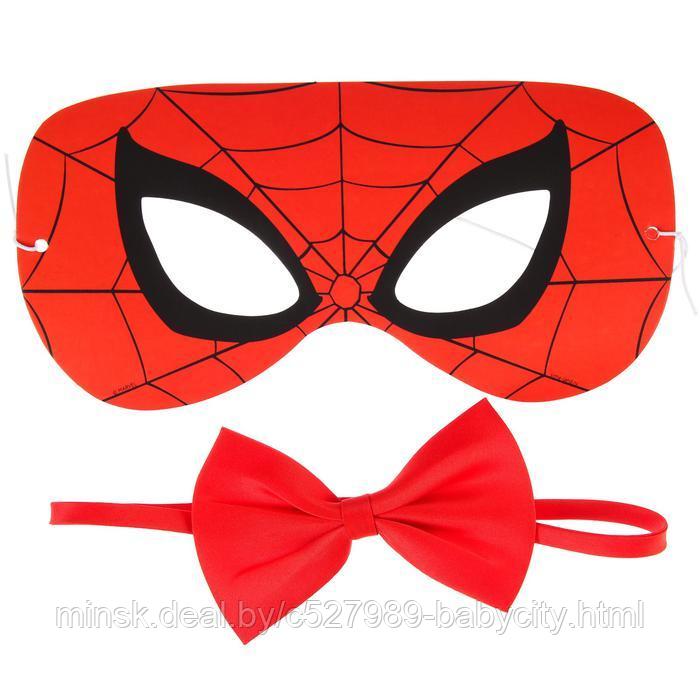Набор карнавальный маска и бабочка, Человек-паук - фото 1 - id-p193931669