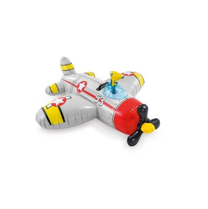 Надувная игрушка для плавания Intex Самолет / 57537NP серый - фото 1 - id-p193934764